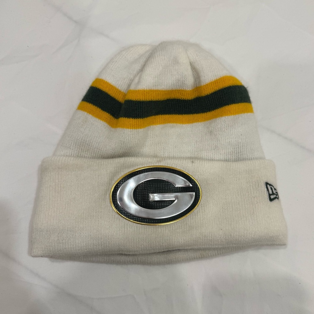 Green Bay Packers On Field New Era Fleece-Lined Knit Beanie Hat